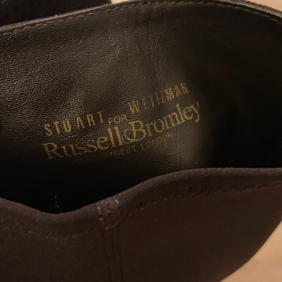 ASO Kate Middleton. Stuart Weitzman HalfnHalf Dark Brown Suede Knee Boots Size 7 - Picture 9 of 11